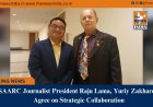 SAARC Journalist President Raju Lama, Yuriy Zakharov Agree on Strategic Collaboration