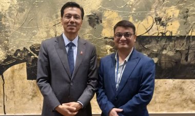 SAARC Journalist Forum President Lama Meets ECOSOC President Thapa at United Nations