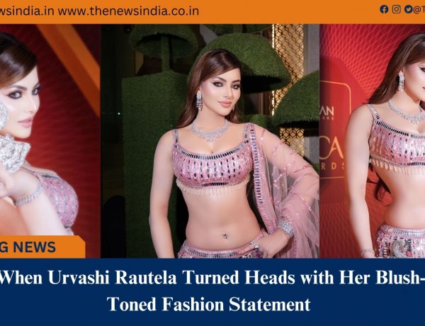 When Urvashi Rautela Turned Heads with Her Blush-Toned Fashion Statement 