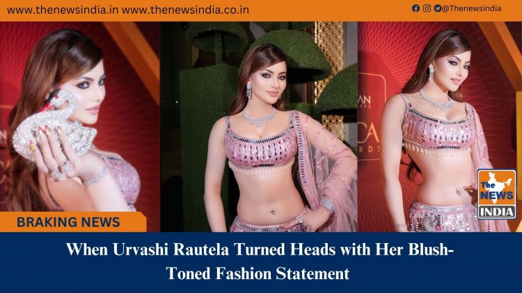 When Urvashi Rautela Turned Heads with Her Blush-Toned Fashion Statement 