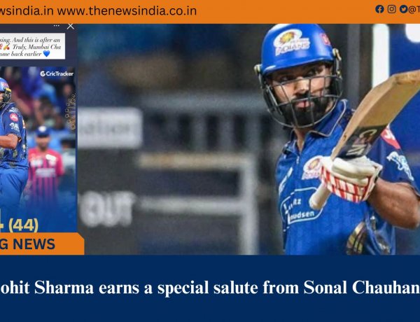 Rohit Sharma earns a special salute from Sonal Chauhan 
