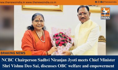NCBC Chairperson Sadhvi Niranjan Jyoti meets Chief Minister Shri Vishnu Deo Sai, discusses OBC welfare and empowerment