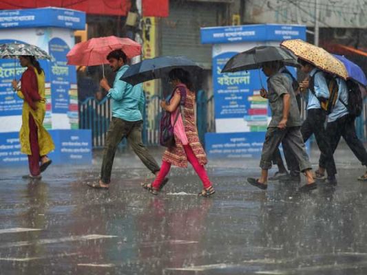The city got drenched with 38 mm of rainfall triggered by the raging cyclone Asani today