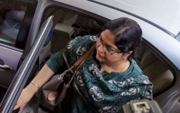 Arrested Jharkhand (IAS) Mining Secretary Pooja Singhal in a money laundering case 