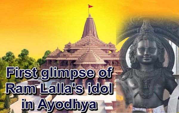 First glimpse of Ram Lalla's idol in Ayodhya