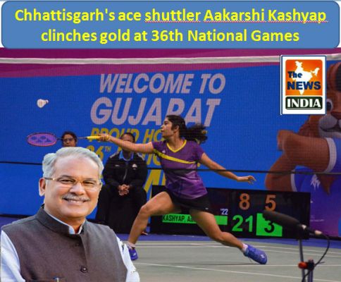 Chhattisgarh's ace shuttler Aakarshi Kashyap clinches gold at 36th National Games