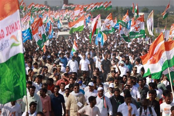 After a gap of four days, the Rahul Gandhi-led Bharat Jodo Yatra in Telangana