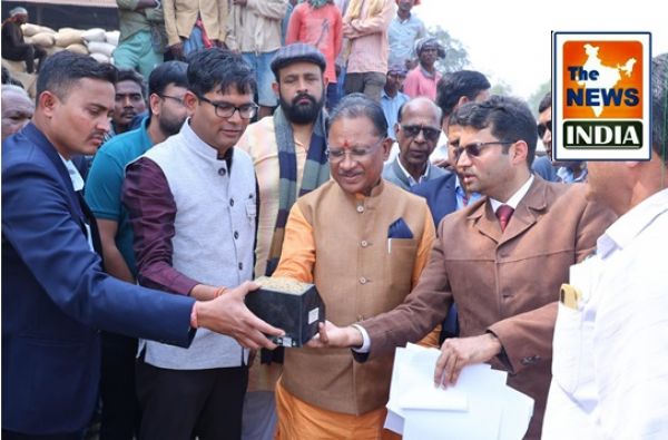  Chief Minister Shri Vishnu Deo Sai conducts surprise inspection of Pusaur paddy procurement center