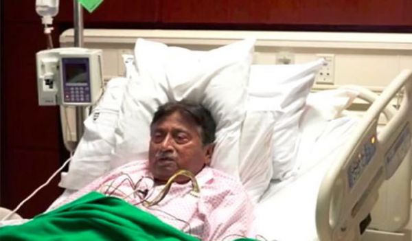 Pakistan's ex-military dictator General Pervez Musharraf, who is in a UAE hospital in a critical condition 
