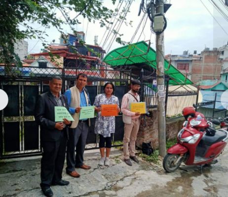 SJF Nepal Chapter and Labor Journalists Association protests against Janata TV 